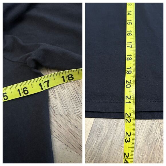 A.L.C. Karlie Black Cotton Puff Tee Sz Small Made in U.S.A. EUC - Picture 6 of 11